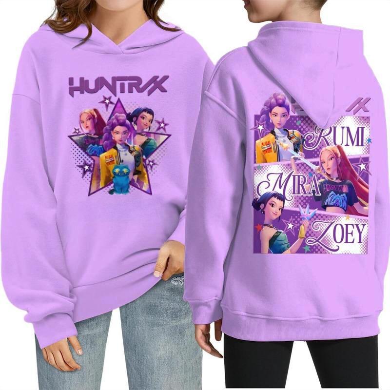 Dětská teplá ležérní mikina s kapucí volného střihu s potiskem Lovecký tým na čarodějnice, pohodlná mikina