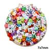 50pcs 7x7mm Acrylic Cubes Constellation Beads For DIY Jewelry Making Necklace Bracelet