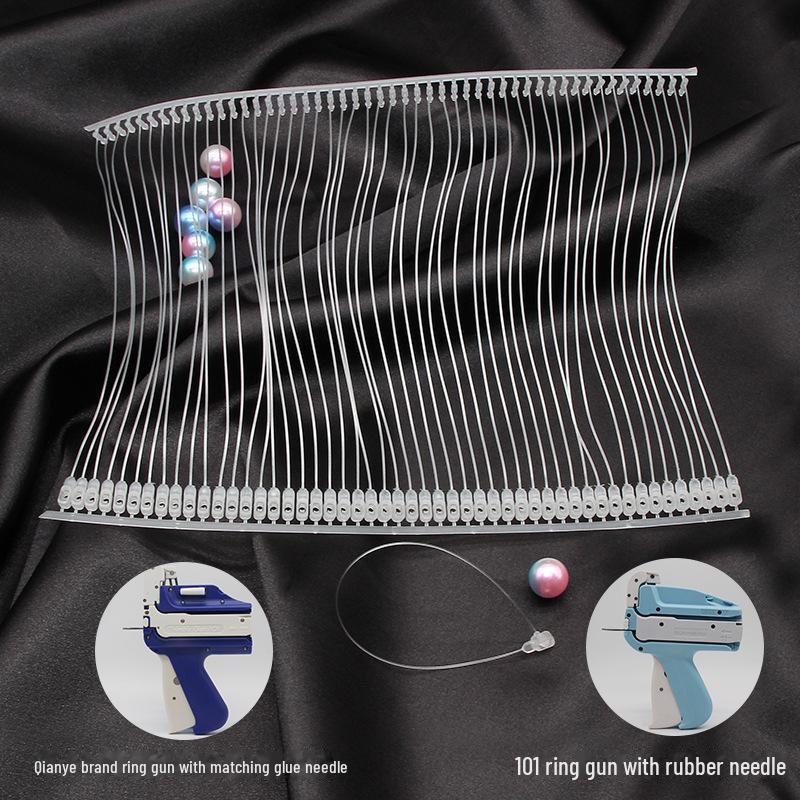 Snap-on Tag Gun with Automatic Ring and Glue Needle for Labels and Polyester Tags