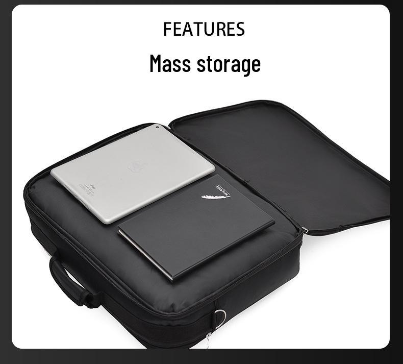 Korean Style Men's Oxford Cloth Crossbody Briefcase - Large Capacity Fashion Computer Handbag