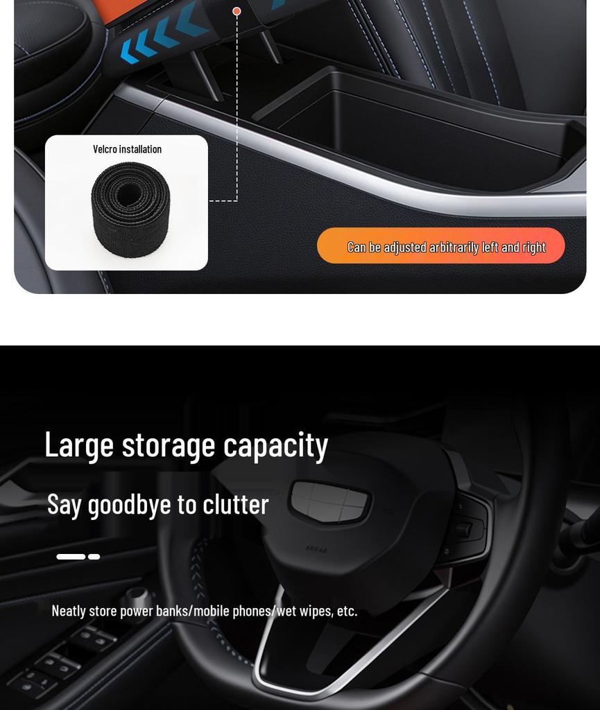 Compatible Tissue Box and Cup Holder for Zeekr Models X007, 001, 009, 7X, 8X, 9X, MIX - Car Armrest Storage Solution