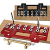 Handle Pitch Punch Hole Locator 1 Set, Straight Hole Drilling Template for Wardrobe Door Cabinet Installation Auxiliary Tool