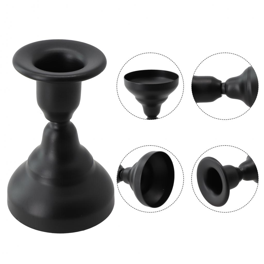 Black Candle Holder Candle Holder Candlesticks Accessories Gold