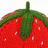 Strawberry Ruffle Crochet Woolen Hat - Women's Cute Autumn/Winter Fisherman Style