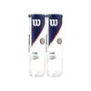 Bipack De 4 Balles De Tennis WILSON Roland Garros All Court - Blanc