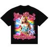 Zara Larsson Porträt Rundhals T-Shirt Unisex Unisex Kurzarm Baumwolle Sänger Fan Streetwear T-Shirts
