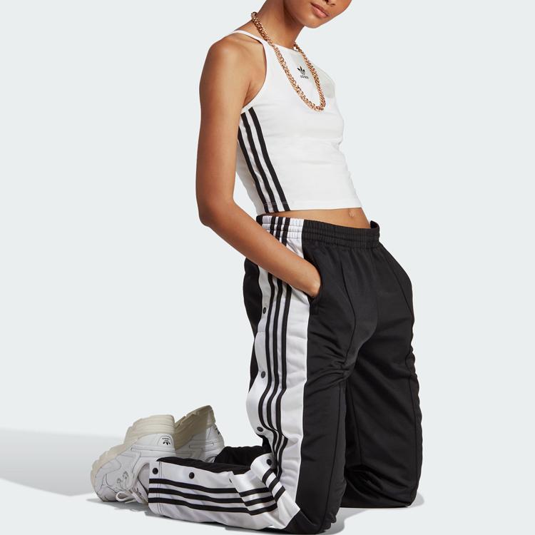 Adidas Originals Adicolor Classics Trefoil Tank Top With Letter Logo And 3-Stripes Women Tops White IB7303