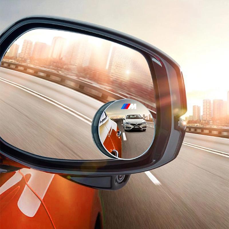 2Pcs 360 Degree Car Blind Spot Rear View Mirror Wide Angle Adjustable For BMW M E34 E36 E60 E90 E46 E39 E70 F10 F20 F30 X5 X6 X1 M3 M5 M6 E71 F02 F87