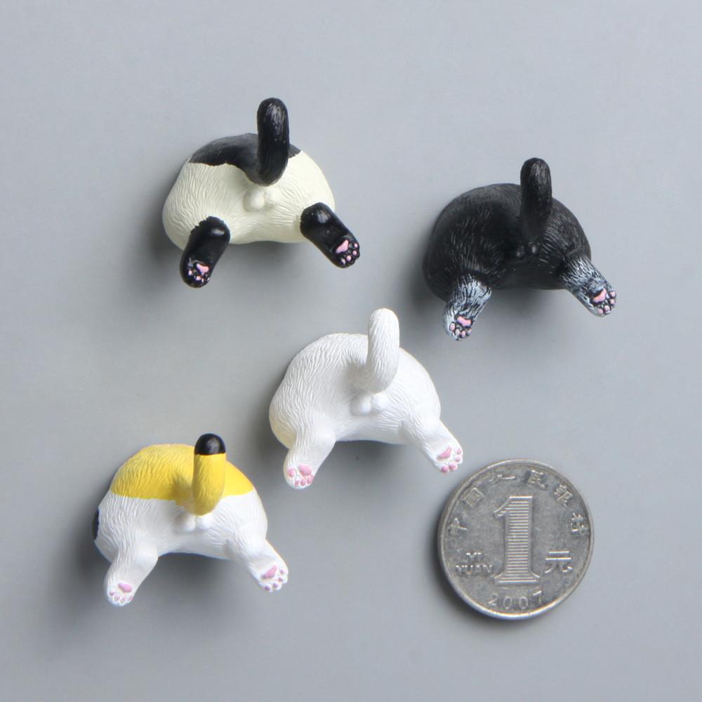 Creative Butt Cat Resin Refrigerator Magnets Sculpture For Gift And Decor Home