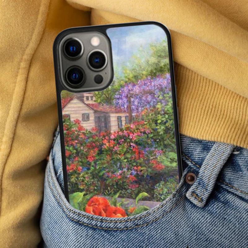 Floral Chic Roses Tulips Garden Soft Phone Case for iPhone 17 Air 16e Pro max 15 Pro 13 14 Plus 11 12 MagSafe Magnetic Coque