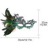 Funny Rhinestone Half-Face Lace Mask Seductive Style Cosplay Masquerade Mask Masquerade Multicolor Feather Mask Rave Celebration