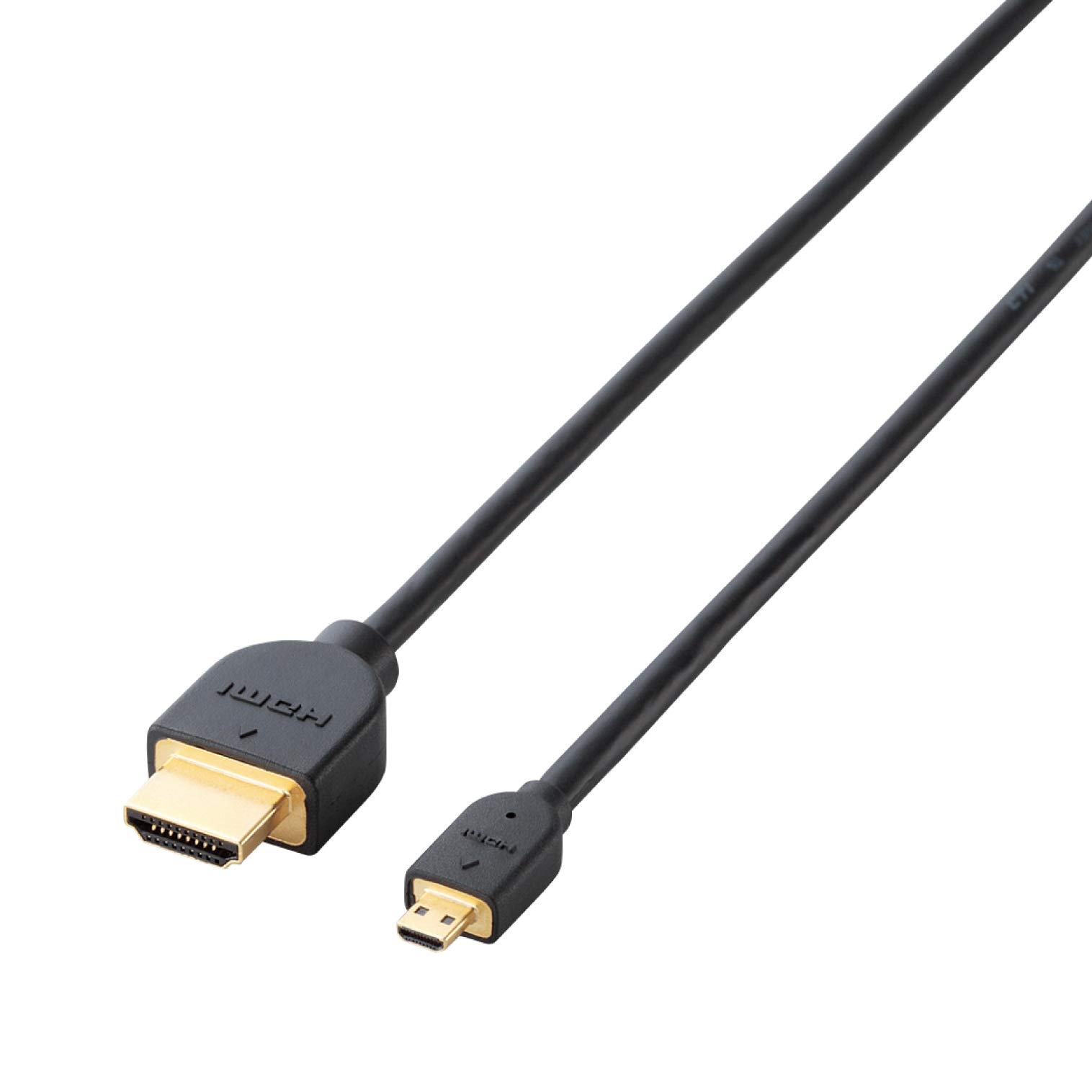 

ELECOM micro HDMI cable 4K x 2K compatible black 0.7m DH-HD14EU07BK чорний