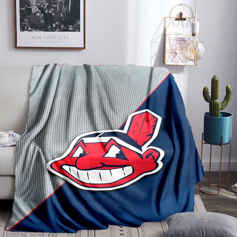 Indians football Blanket Lightweight Flannel Bedding Blanket Perfect for Travel, Camping, Living Rooms, Offices, Sofas, Fan Christmas gift