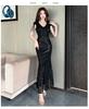 High-end temperament high-end banquet host bright lotus leaf fish tail dress fashion celebrity style evening dress women