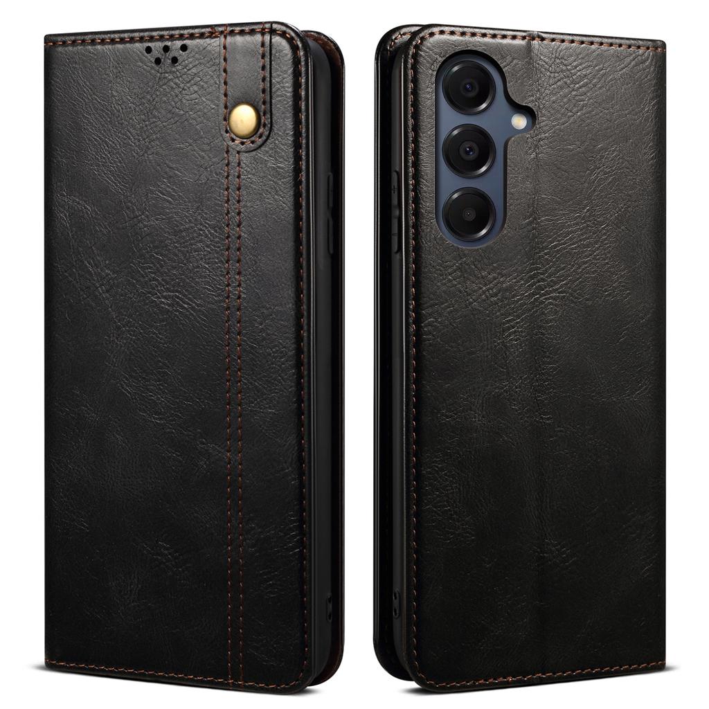 For Samsung  Galaxy A17 5G/A17 4G Case Crazy Horse Texture Waxy Leather Wallet Stand Phone Cover