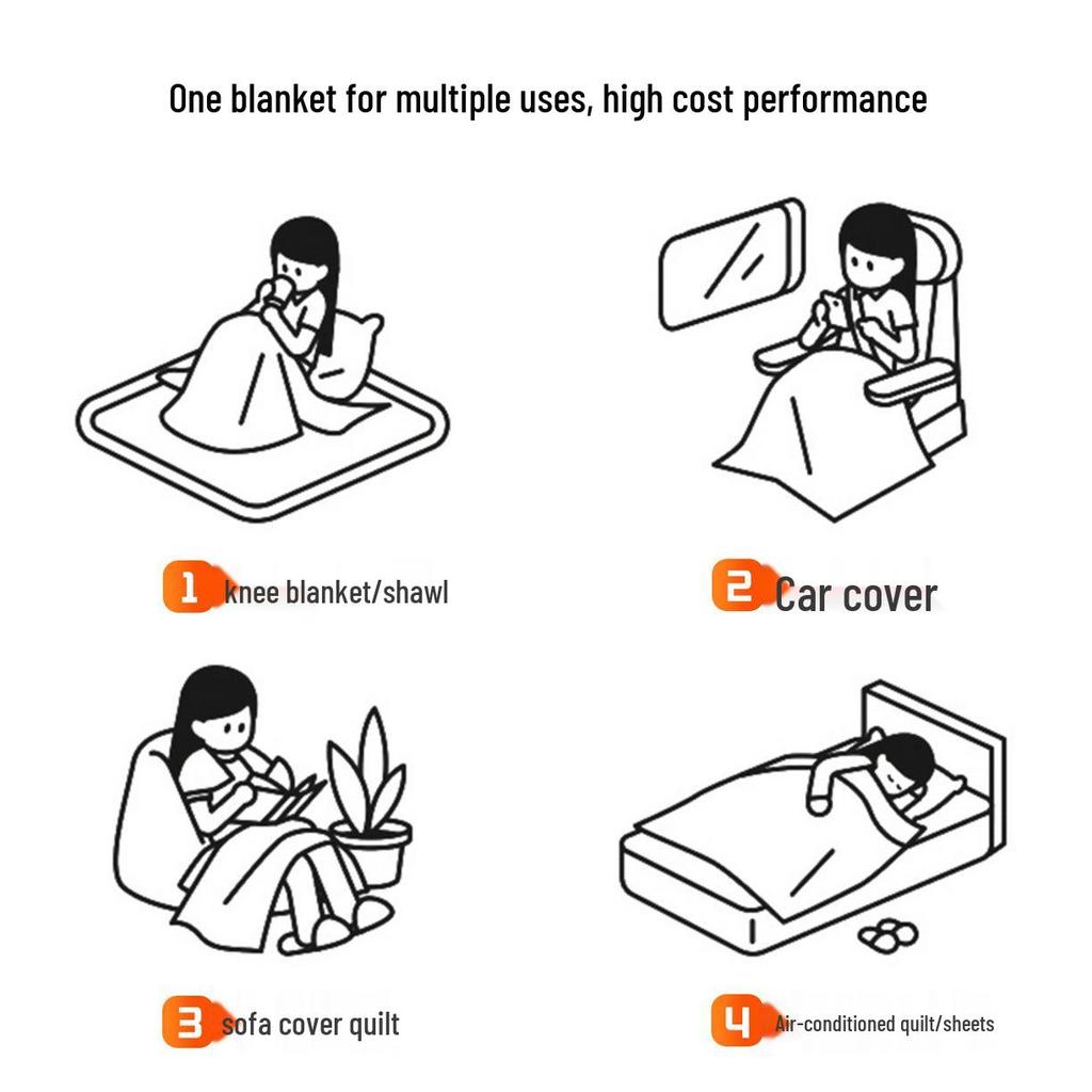 2025 Autumn/Winter Taffeta Fleece Duvet Cover & Blanket Combo for Home/Office