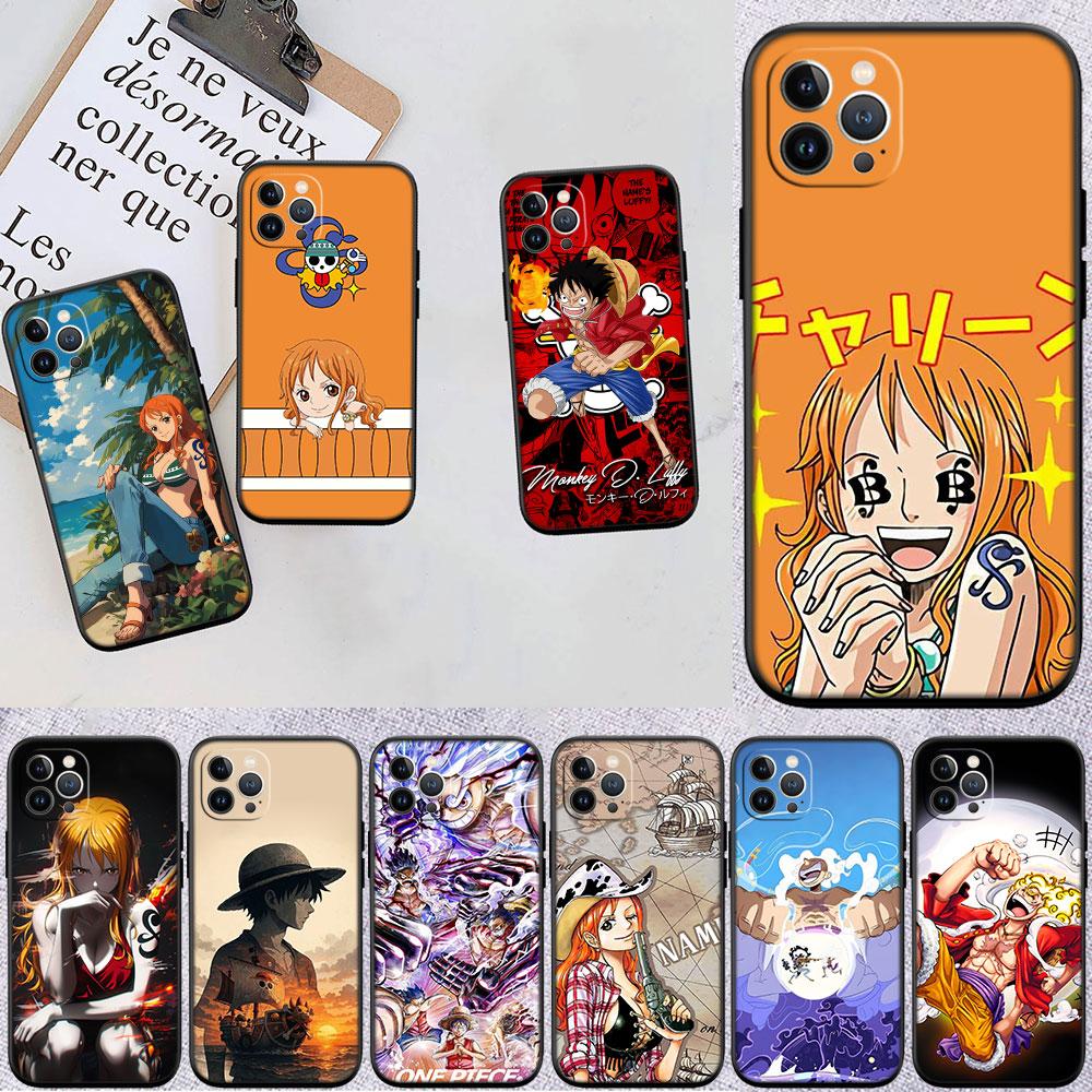 One Piece Luffy Nami Soft Shell Phone Case for OPPO A40 A60 A80 A15 A16 A16K A12 A17 A17K A54 A54S A53 A53S A55 A56 A57 A98 F23