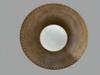 Mid Century Modern Brass Flush Mount Ceiling Light White Globe Lamp Fixture