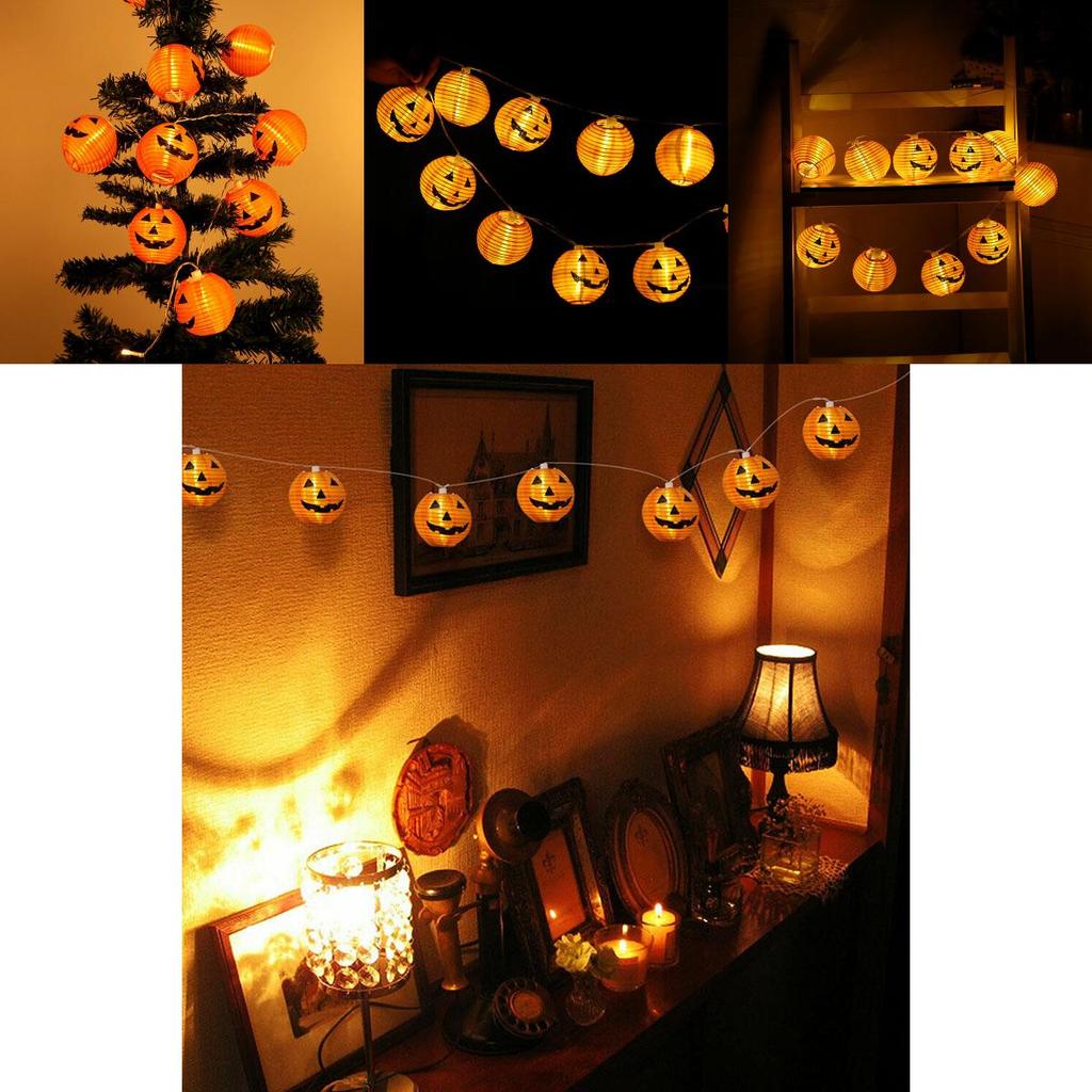 Adorable Led Pumpkin String Fairy Lights For Enchanting Halloween Home Decoration