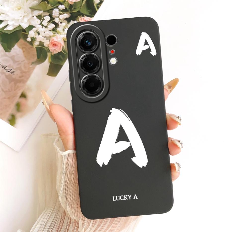 Pro Tecno Camon 50 4G Pouzdro CN5 Roztomilé kryty s lucky písmeny Nárazuvzdorné pouzdro na telefon Pro Tecno Camon 50 Pro 4G CN5c Camon50 Měkké Fundas