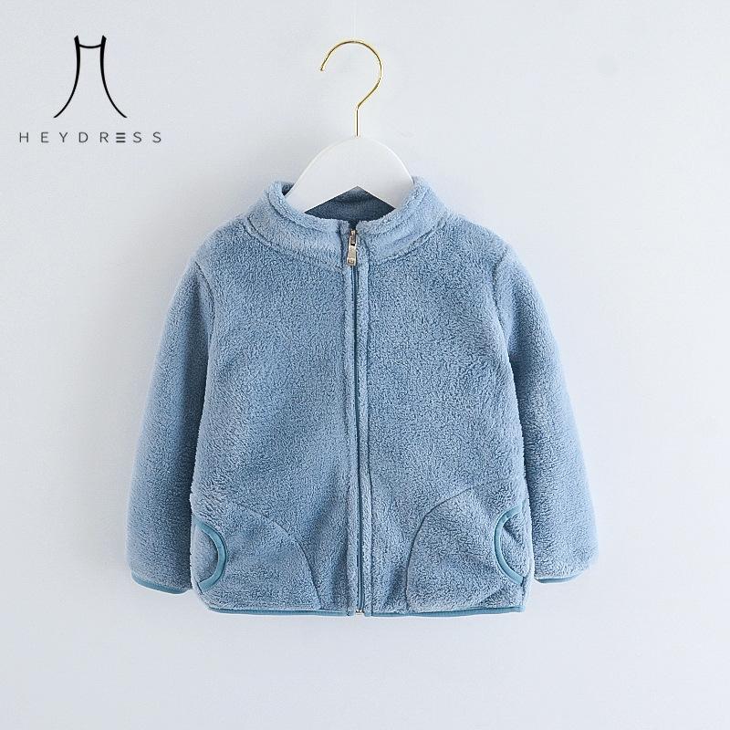 Boys Velvet Jacket New Baby Children's Clothes Western Style Girls Winter Clothes Thickened Flannel Top Fashion Casual Coat