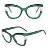 Computer Eyewear Cat Eye Rainbow Women Sunglasses Luxury Vintage Summer Glasses Fashion Trendy Anti-Blue Light Spectacles Selfie
