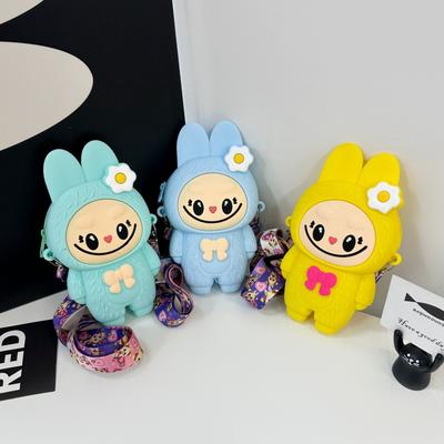 Cute Children's Change Bag 2025 New Super Cute Color Silicone Small Soft Bag Little Girl Fashion Mini Messenger Bag