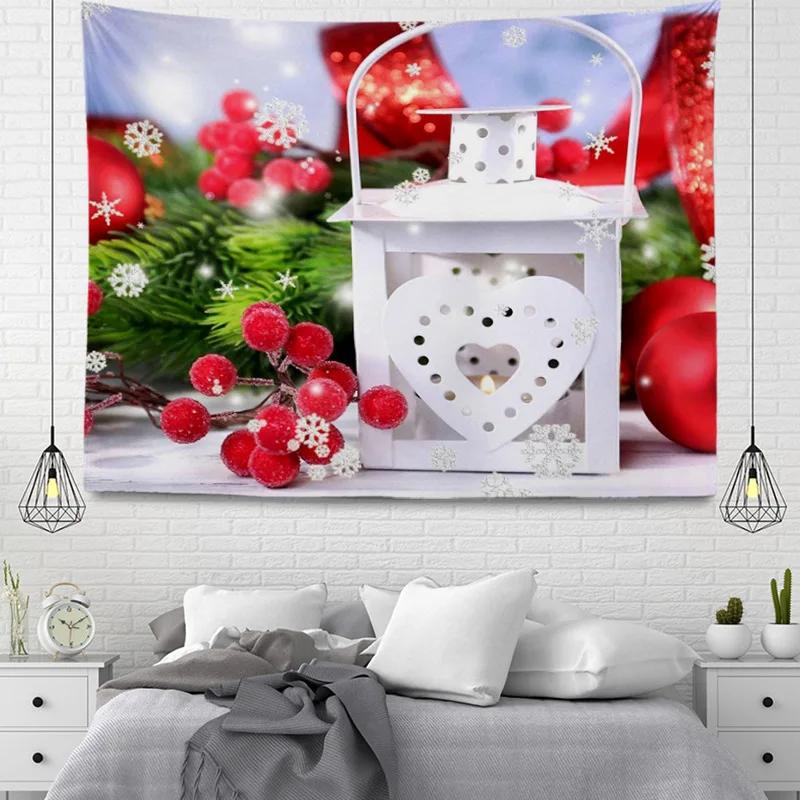 Hängende Wandteppiche aus Stoff im weihnachtlichen Stil