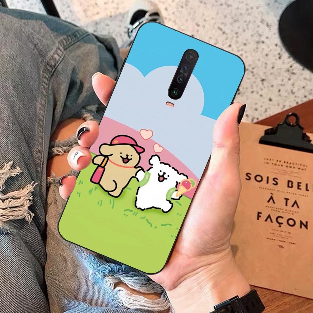 

Cartoon L-Line D-Dog Phone Case For Redmi 5 6 7 8 9 10 plus pro 6 7 8 9 A GO K20 K30 K40 pro plus F3 Fundas Redmi 7