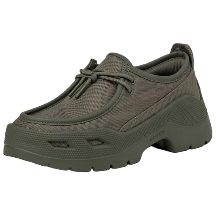 Crocs Gallery Chaussures Tech Daim Basse Top Casual Unisexe Vert Olive 212837-3J5