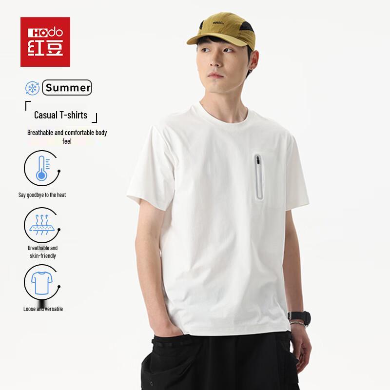 Hodo Men s Pure Color Knit Short Sleeve T-shirt 2XL
