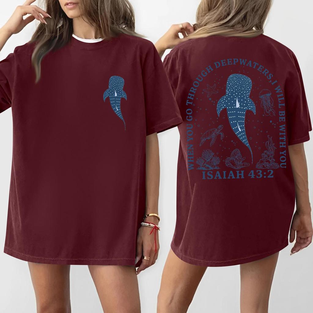 Women's Round Neck Printed Short-sleeved T-shirt Top