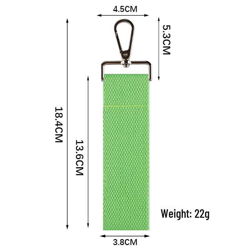 Personalized Pure Cotton Canvas Belt Keychain with Contrast Colors – Handmade INS Style