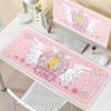 XXL Sakura Card Anime Pattern Mousepads Extended Gaming Keyboard Carpet Non-slip Computer Mousemat Offices Accessories Table Mat