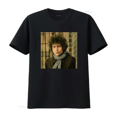 Bob Dylan Blonde On Rock N Roll Band T Shirt 056E Vintage Washed Slightly Casual Comfortable Stretched Graphic Streetwear