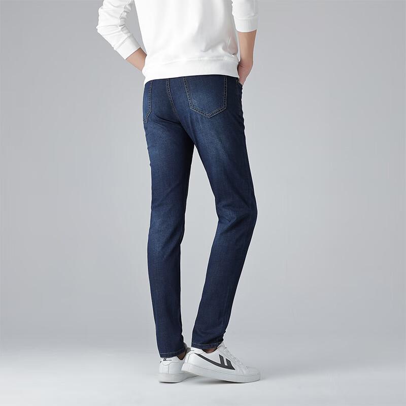 Fengxun Men's Straight-Leg Summer Denim Jeans