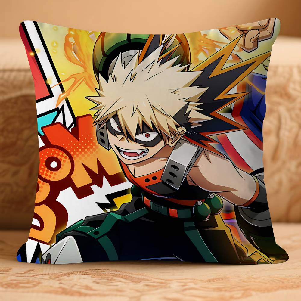 Кацуки Аниме Бакуго 45*45см Наволочка для подушки Декоративная наволочка для подушки Домашняя наволочка для диванной подушки 16x16Inch