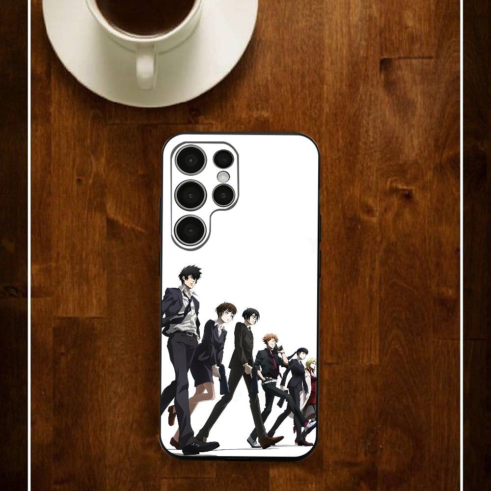 

Psycho-Pass Anime Silicone Case For Samsung S25 24 23 22 21 20 Plus Ultra 5G Lite Shockproof Cover Samsung S26ULTRA