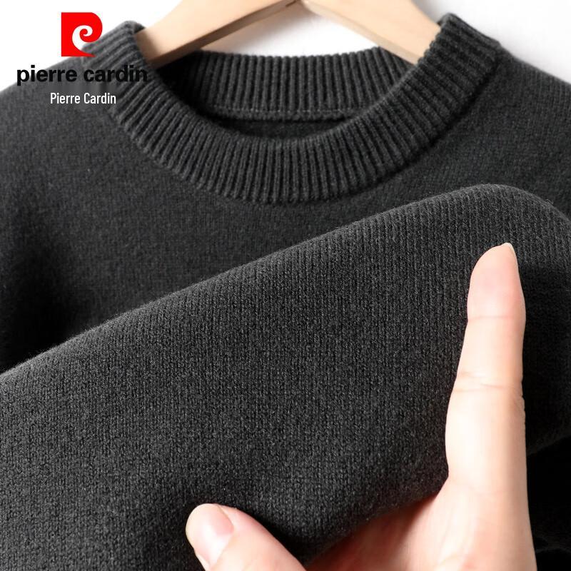 

Pierre Cardin Men s Thick 100% Wool Crew Neck Sweater M