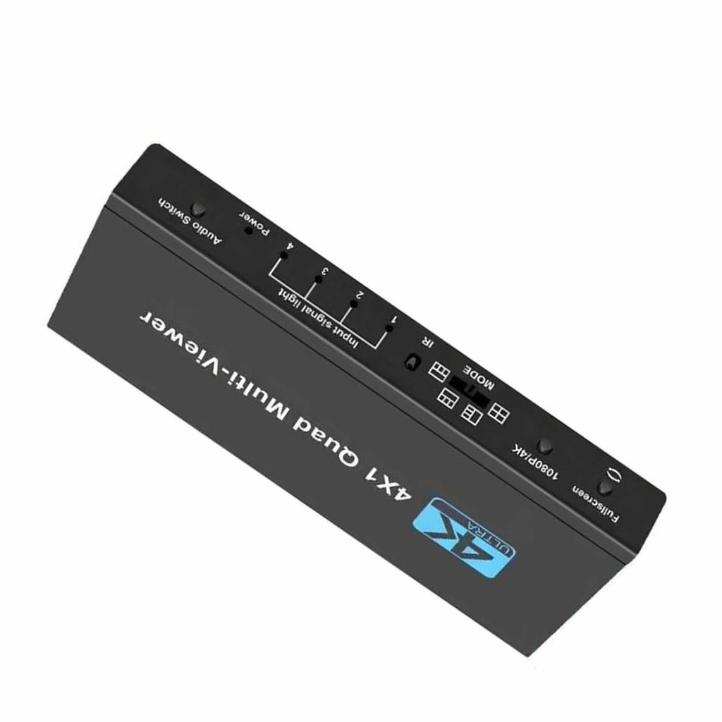 4K High Definition Multimedia Interface Splitter 4 In 1 Out Signal Screen Switcher with Remote Control