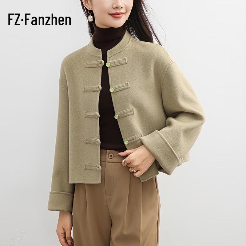 

Fanzhen Короткое женское пальто из 100% шерсти M