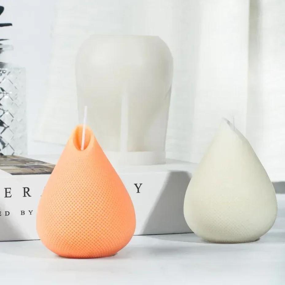 Handmade Molds Water Droplets Silicone Candle Mold DIY Creative Geometry Candle Making Soap Resin Clay Mold Gifts Art Craft