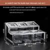 Handon Acrylic 3-Compartment Serving Tray with Slanted Telescopic Rack