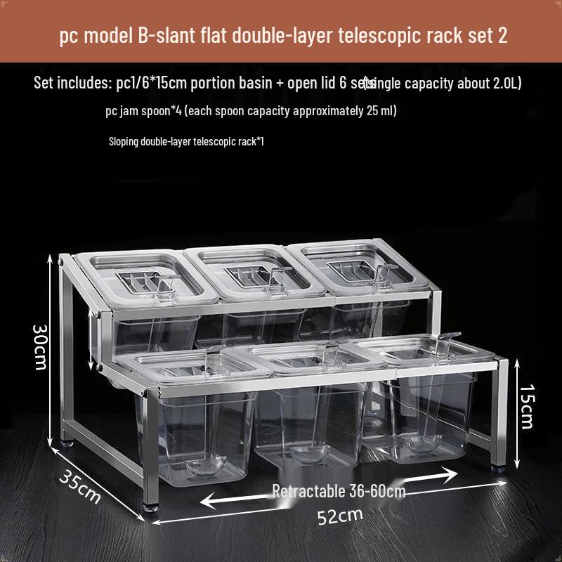 Handon Transparent Acrylic Portion Basin Set