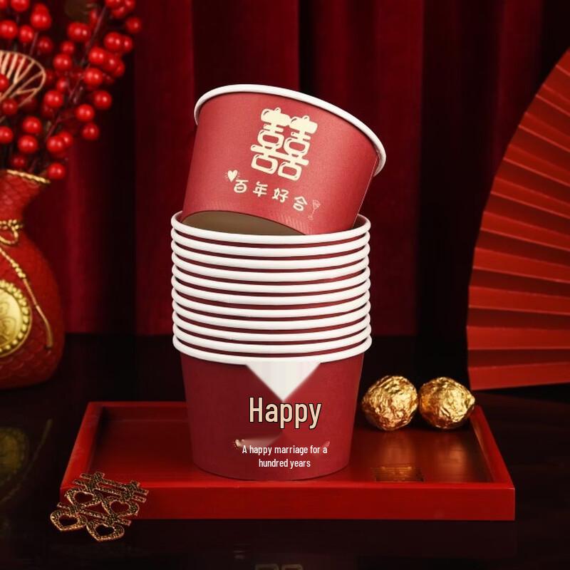 Wedding Disposable Red Banquet Bowls