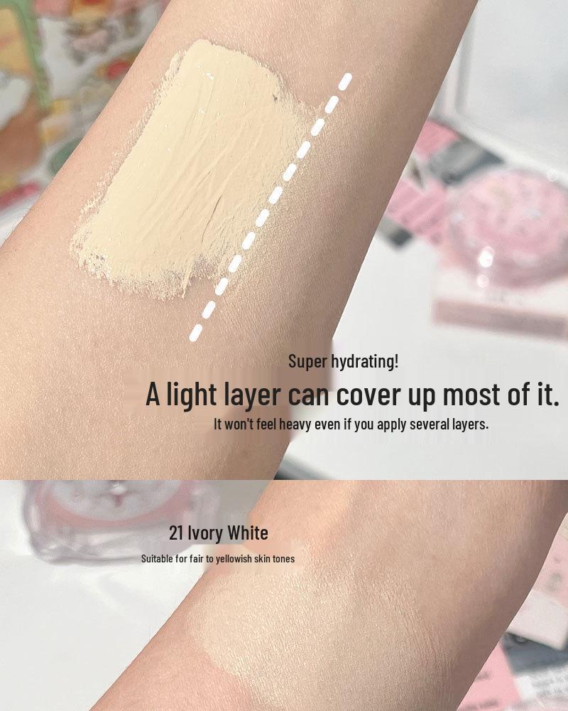 Cartoon Kitten Cushion BB Cream - Long-lasting, Waterproof, Oil Control & Smudge-Free Concealer for Students