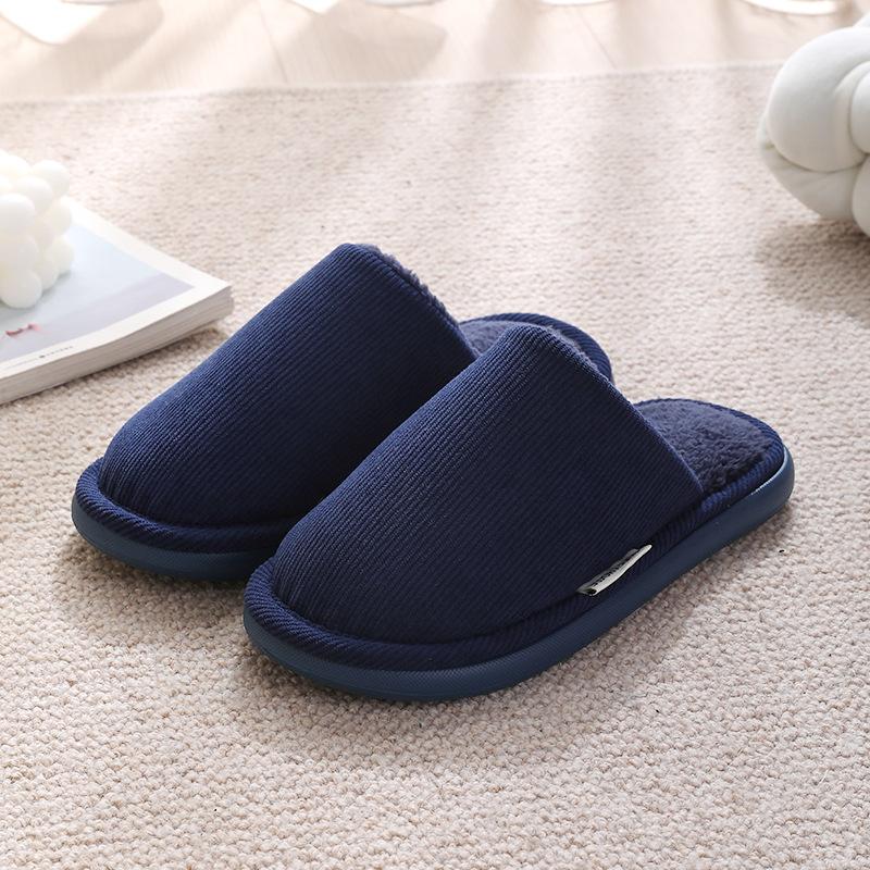 Cotton Slippers Women's Winter New Autumn and Winter Home Indoor Silent Couple Non-slip Household Men's Cotton Mop