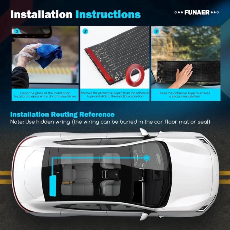 Demon Eyes Car LED Logo APP LED Matrix Pixel Panel Night Light DIY Programmable Flexible LED Display for Car Truck Accessorie