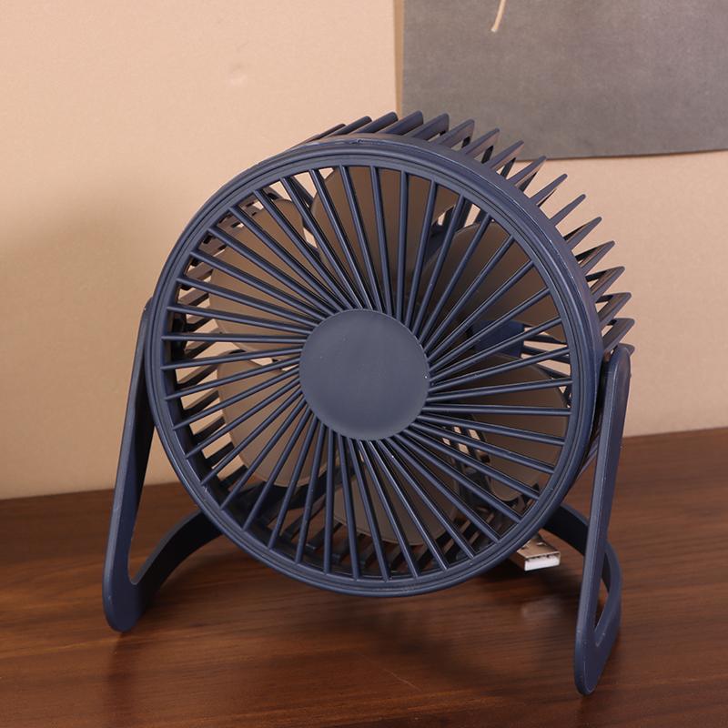 1 Piece 5 Inches Small Desk Cooling Usb Power Portable Fan Super Mute Cooler 360 Degree Rotation Fan For Home Mini Desktop Fan