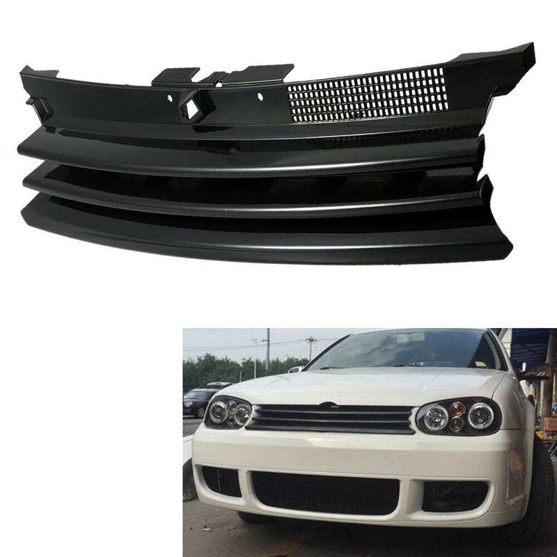 

Black Car Grill Front Hood Grille For-VW Volkswagen GOLF 4 MK4 GTI R32 1997-2004 1J0853655G чёрный